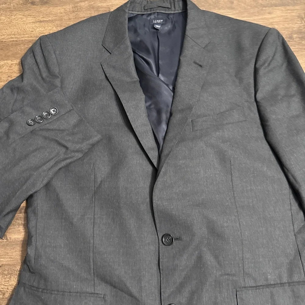J Crew Ludlow Sport Coat Men's 42R Loro Piana Wool Blazer Charcoal Gray Jacket